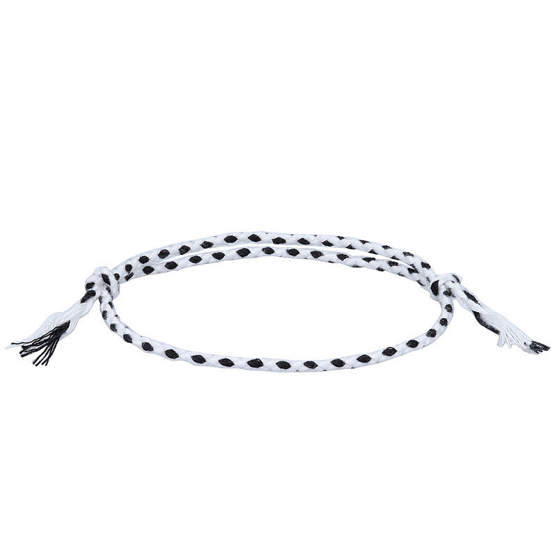 Wholesale Safety Buckle Four Strands Color Hand Woven Polyester Cotton Bracelet